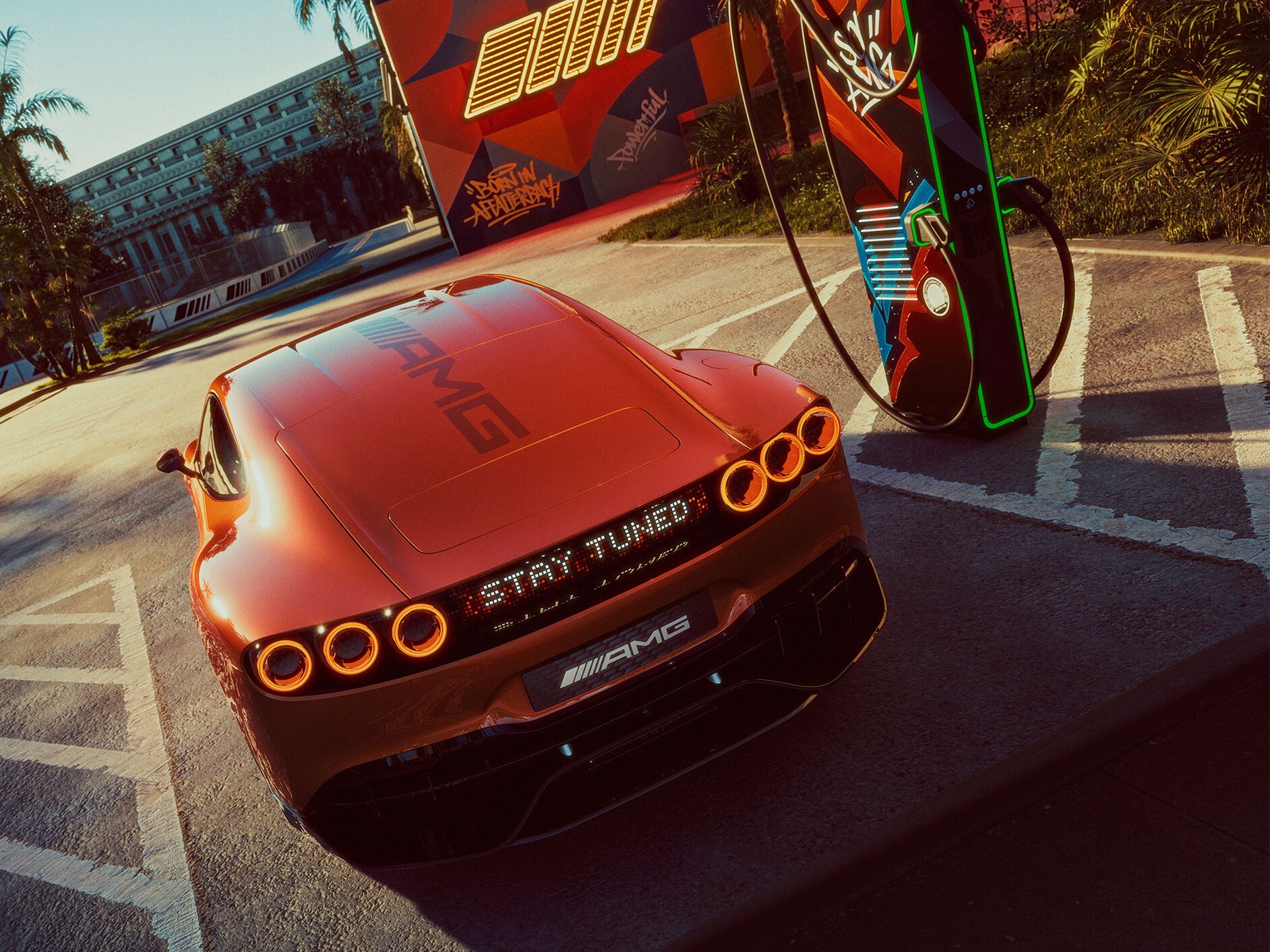 La carga ultrarrápida del nuevo CONCEPT AMG GT XX con arquitectura eléctrica AMG (AMG.EA) de Mercedes-AMG.