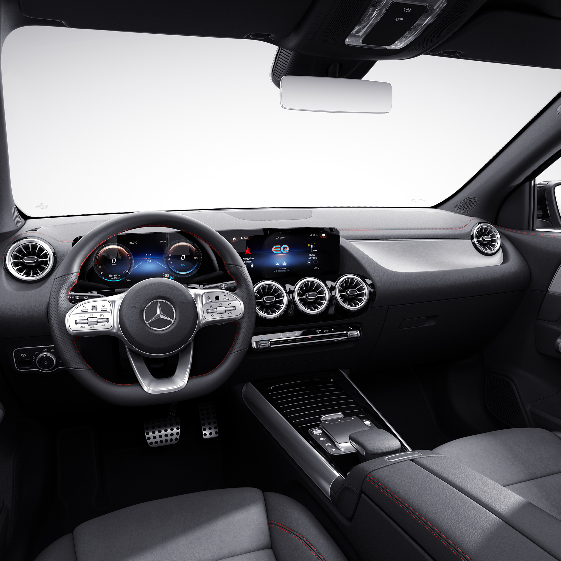 Paquete Advanced | EQA | Mercedes-Benz El puesto de conducción widescreen de EQA de Mercedes-Benz