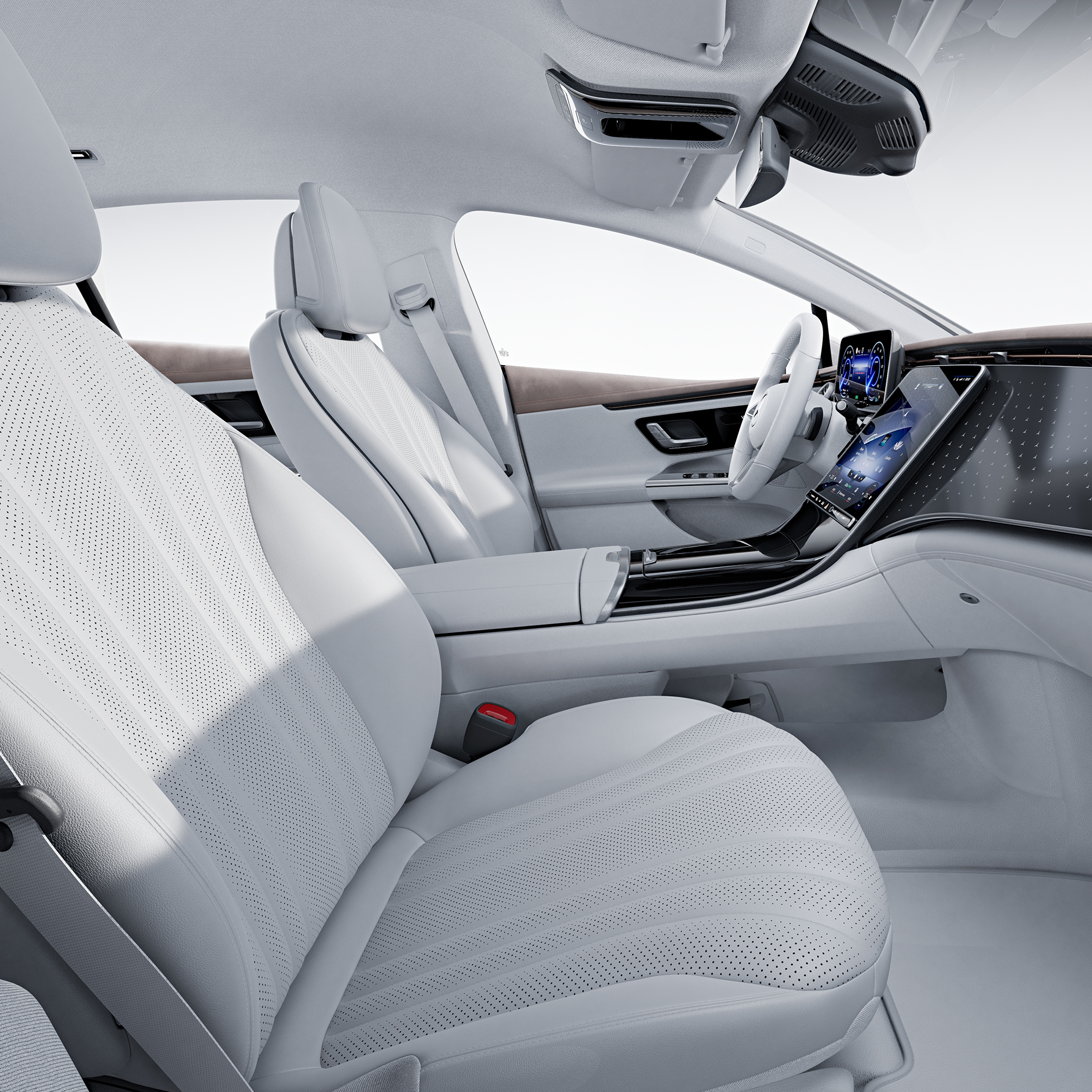 Paquete Advanced | EQE Sedán | Mercedes-Benz El habitáculo del EQE Sedán con paquete Advanced.