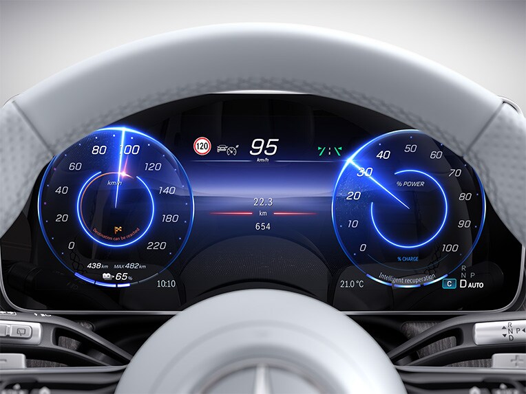 El asistente ECO del nuevo EQS SUV de Mercedes-Benz.