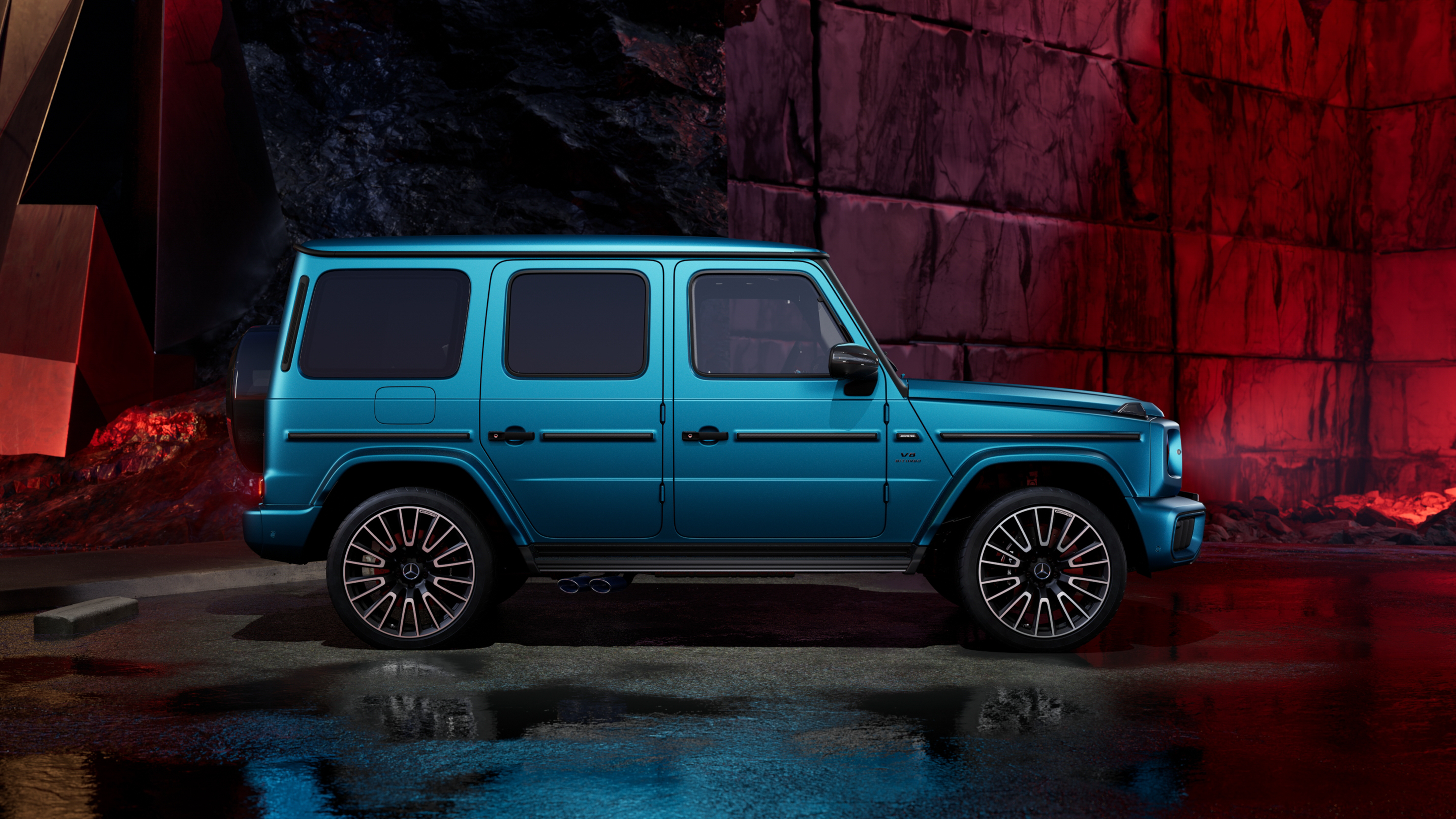 El exterior del Mercedes-AMG Clase G.