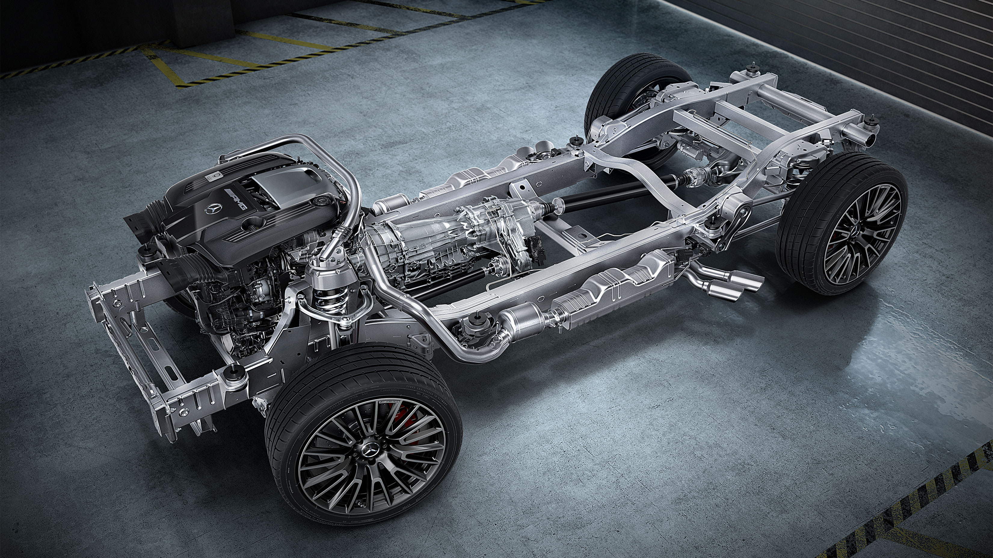 La cadena cinemática del Mercedes-AMG Clase G.
