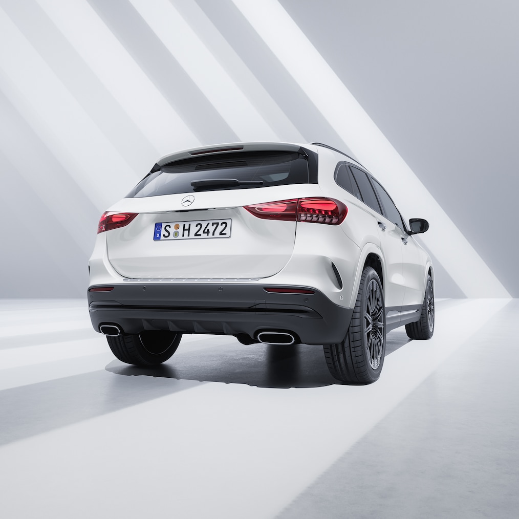 Vista trasera del Mercedes-Benz GLA.