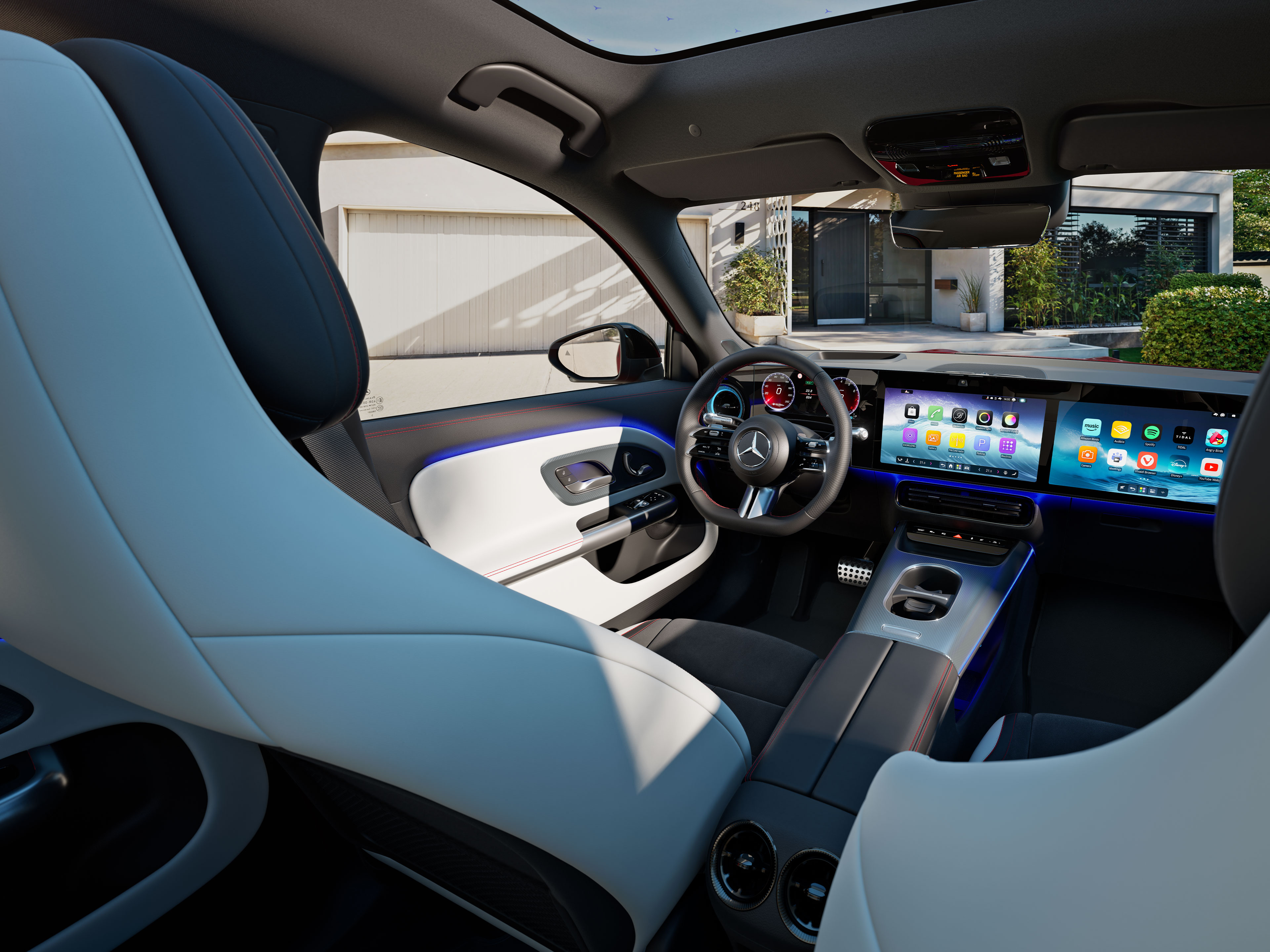 Interior de la totalmente nueva GLB en Mercedes-Benz México El interior de la totalmente nueva GLB de Mercedes-Benz.