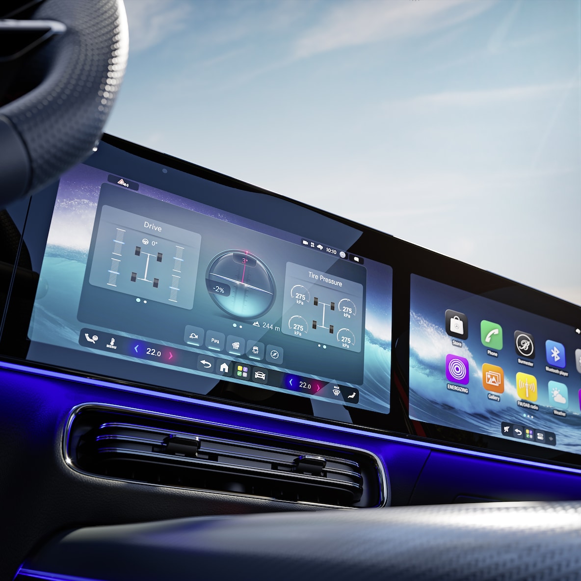 El programa de conducción Terrain Mode del GLB de Mercedes-Benz.