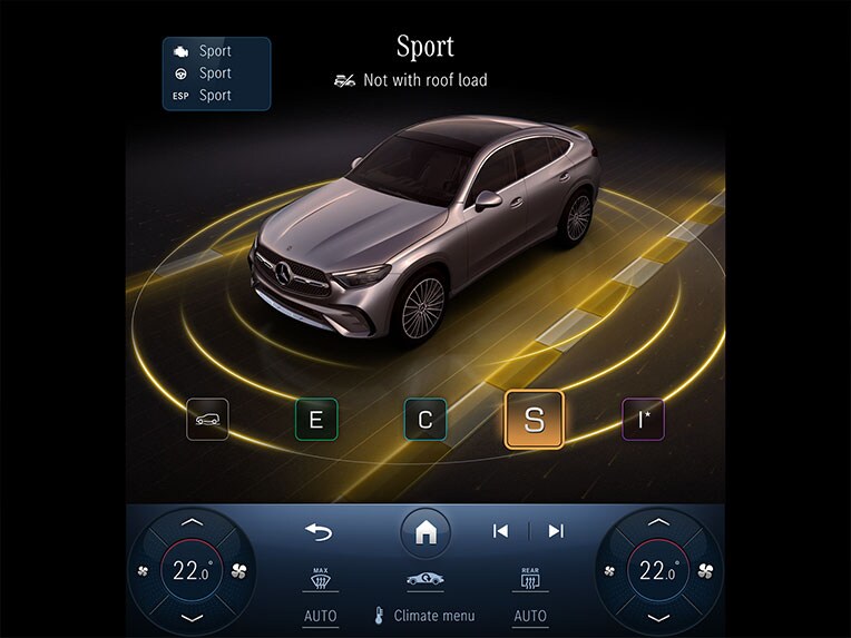 El programa de conducción DYNAMIC SELECT de Mercedes-Benz GLC Coupé.