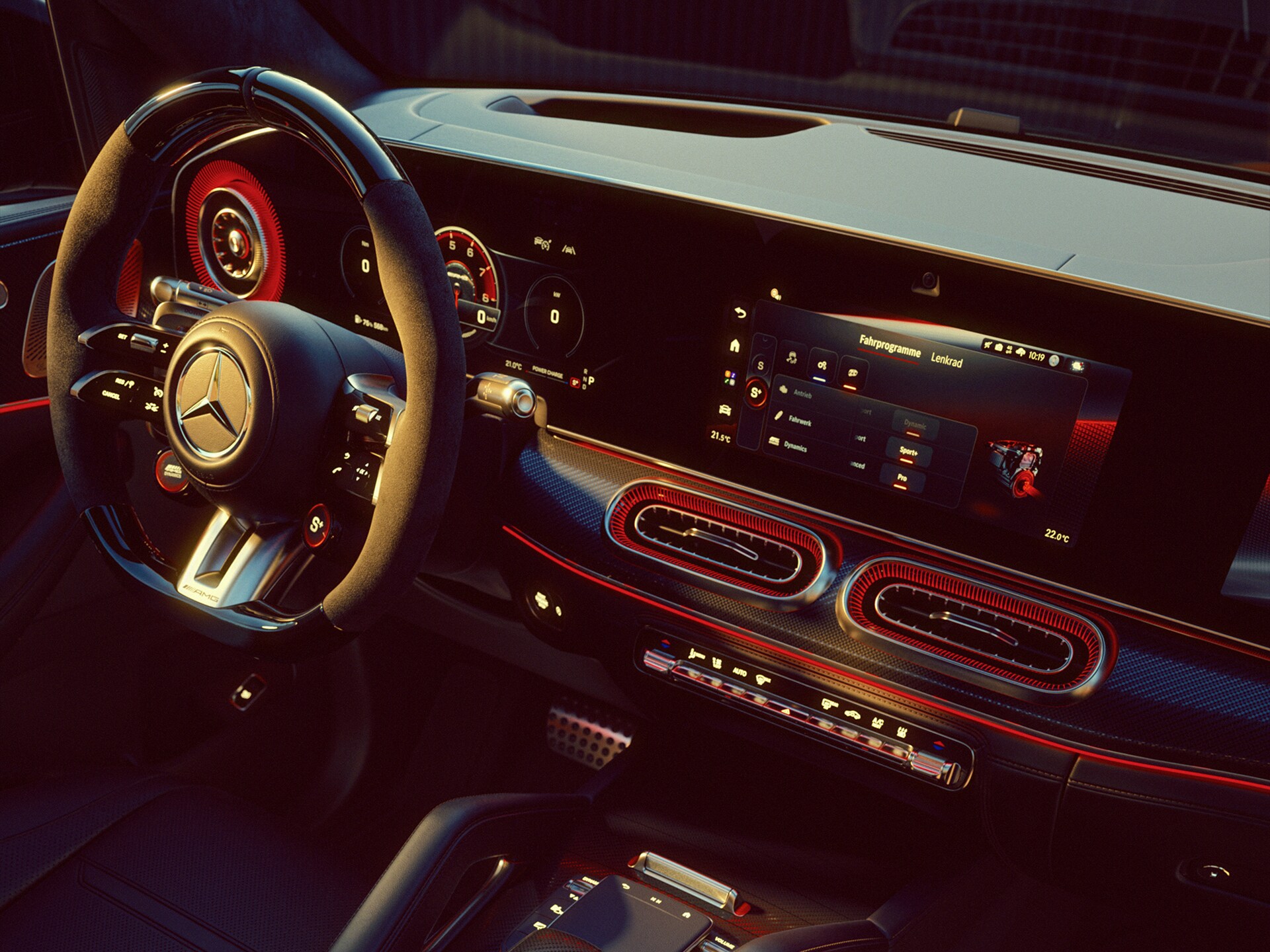 El nuevo diseño interior del Mercedes-AMG GLE 63 S Coupé.