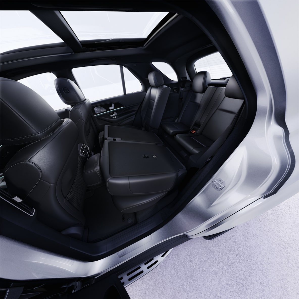 El interior del Mercedes-Benz GLE.