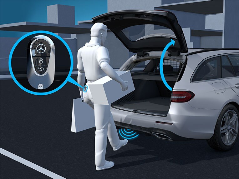 El paquete de confort KEYLESS-GO de la nueva GLS de Mercedes-Benz.