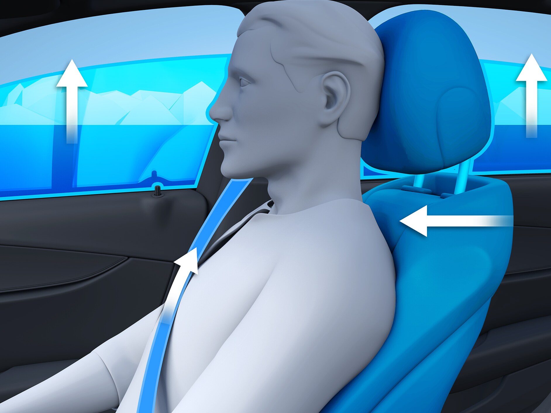 El sistema PRE-SAFE® para la nueva GLS de Mercedes-Benz.