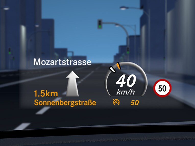 El Head-up Display del Mercedes-Maybach GLS.
