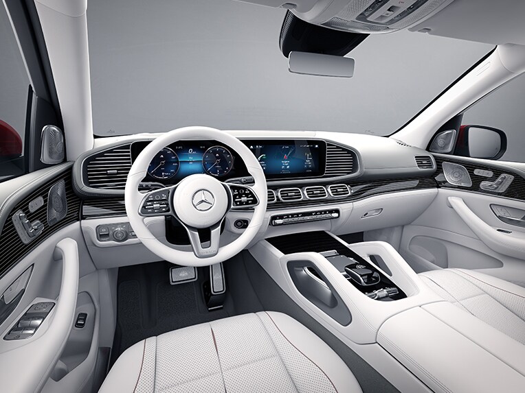 El Mercedes-Maybach GLS con paquete cromado interior.