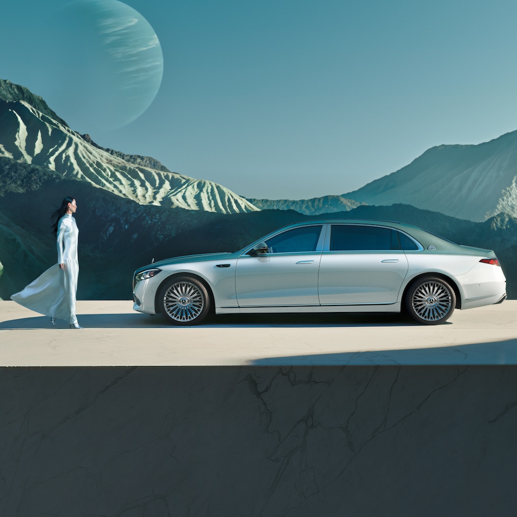 El acabado de pintura bitono Mercedes-Maybach.
