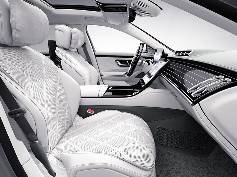 El interior de la Clase S de Mercedes-Maybach con paquete exclusivo.