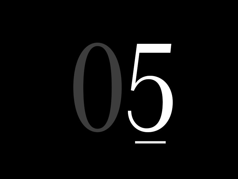 El gran número 5.