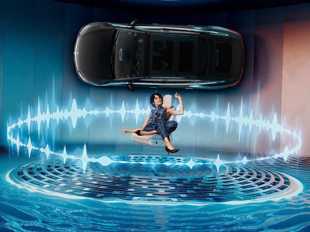 Un vehículo Mercedes-Benz en una vista en planta.