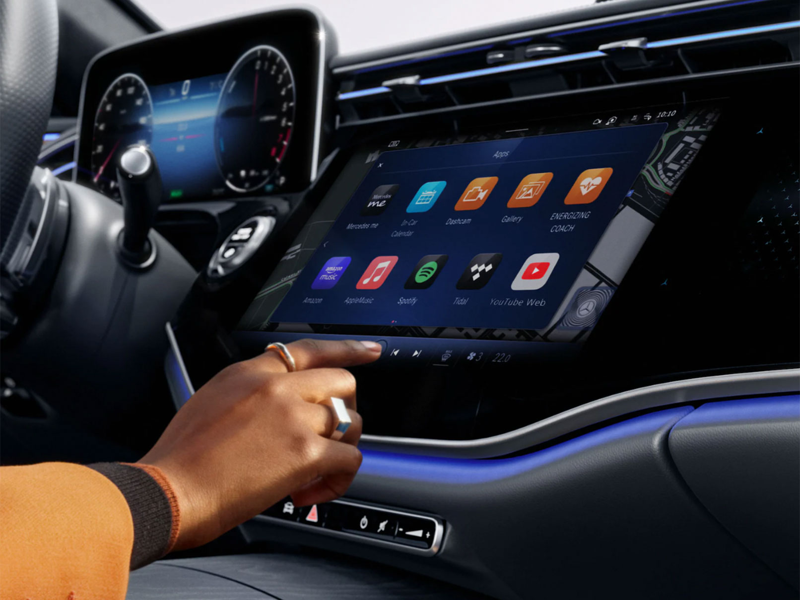 Entretenimiento | Tecnología | Mercedes-Benz El visualizador central de un Mercedes-Benz.