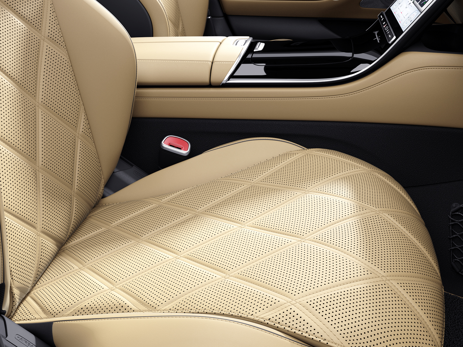 Tapizado MANUFAKTUR | Mercedes-Benz El interior de un automóvil Mercedes-Benz con tapizado MANUFAKTUR.