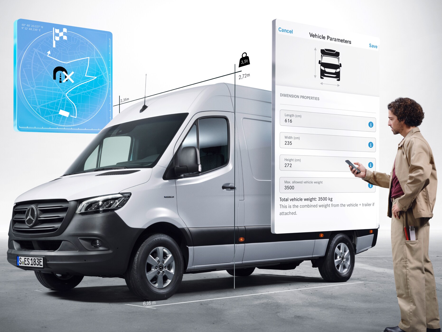 Los Extras Digitales de la Mercedes-Benz eSprinter Cargo Van.