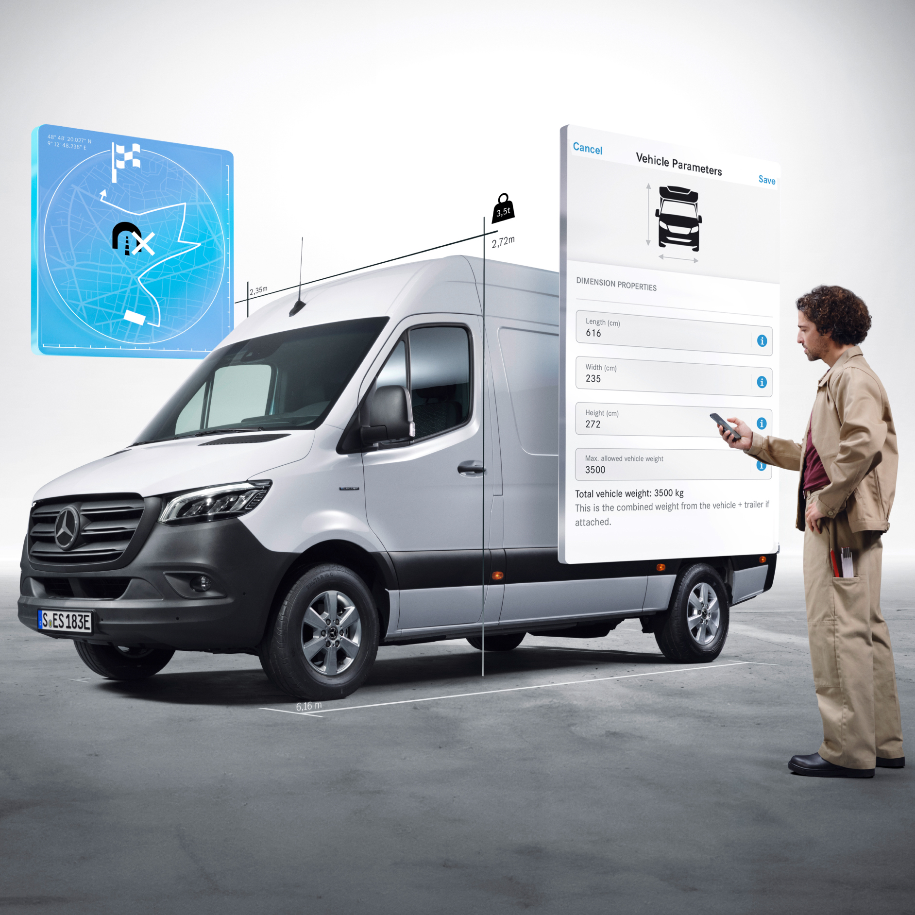 Extras digitales | Mercedes-Benz Los Extras Digitales de la Mercedes-Benz eSprinter Cargo Van.
