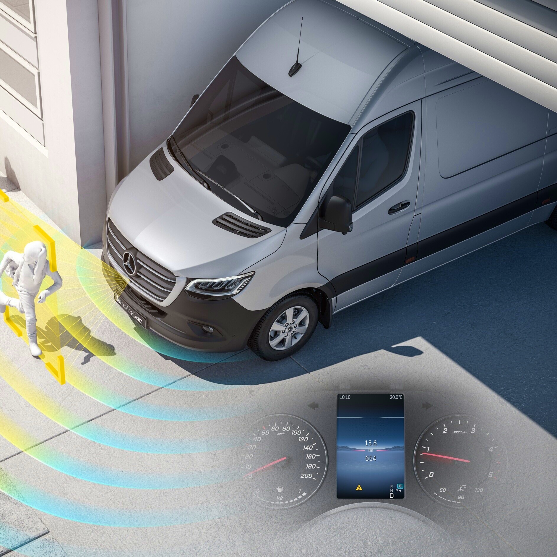 Asistente de información de arranque (MOIS) | eSprinter Cargo Van | Mercedes-Benz El asistente de información de arranque (MOIS) para la Mercedes-Benz eSprinter Cargo Van.
