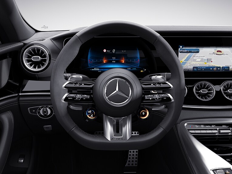 El volante AMG Performance del Mercedes-AMG GT Coupé de 4 puertas.