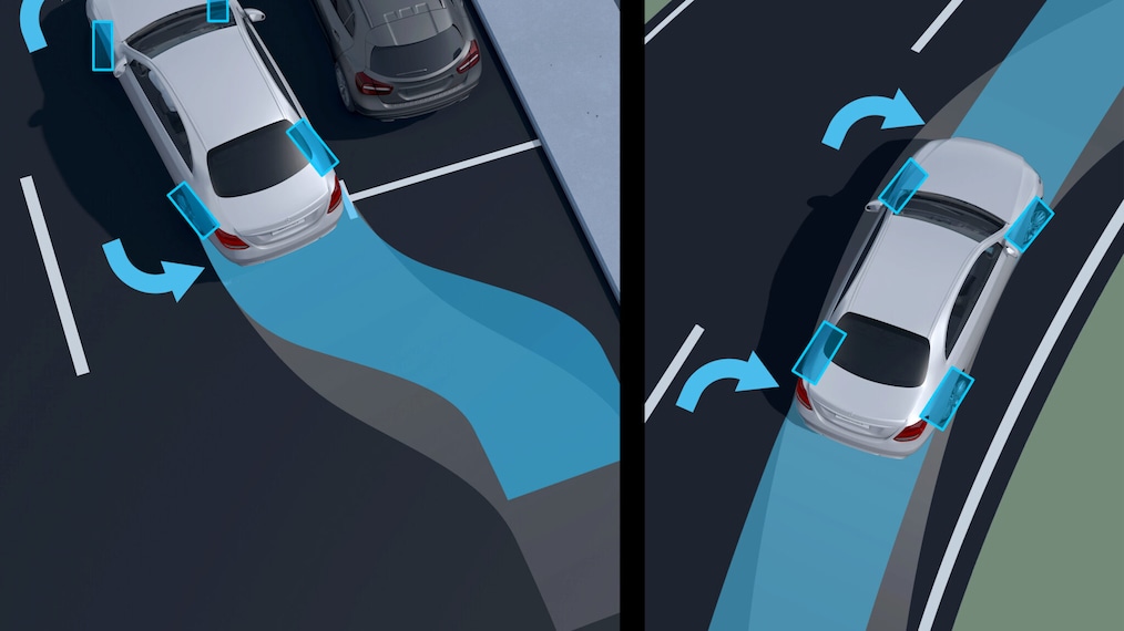 Vista en primer plano de una llanta de aleación ligera AMG de 50,8 cm (20 pulgadas) (RTM, RTN) o llanta forjada (RVQ, RVR, RVS).