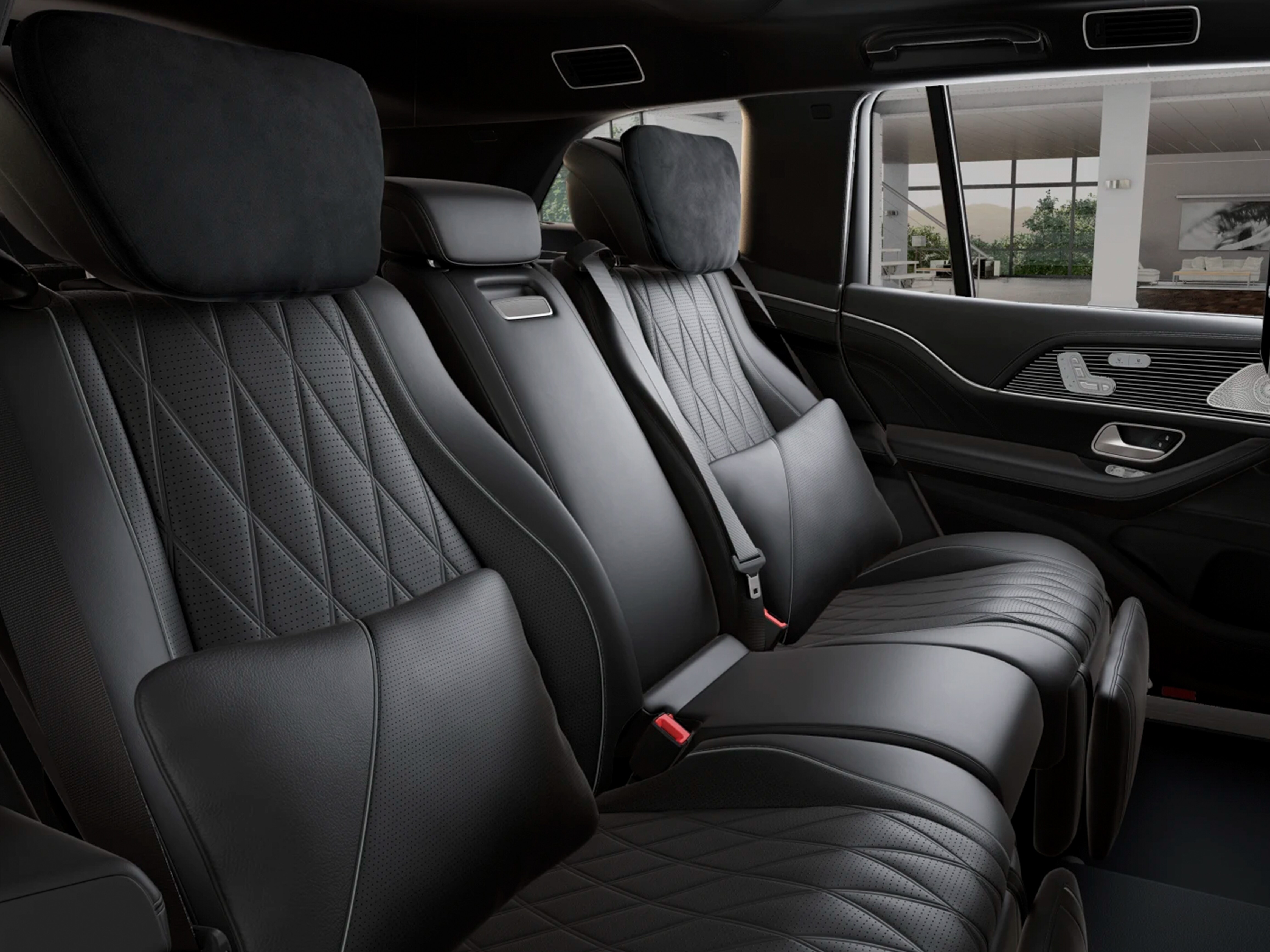 Mercedes-Maybach GLS con paquete de cuero MANUFAKTUR exclusivo.