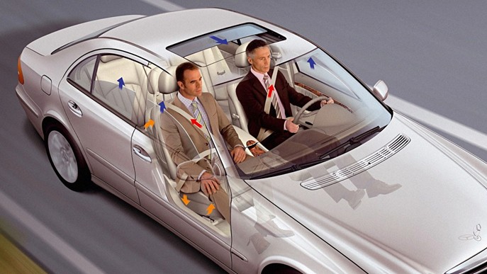 Mitigar las consecuencias de un accidente | PRE-SAFE®, 2002 Mitigar las consecuencias de un accidente | PRE-SAFE®, 2002