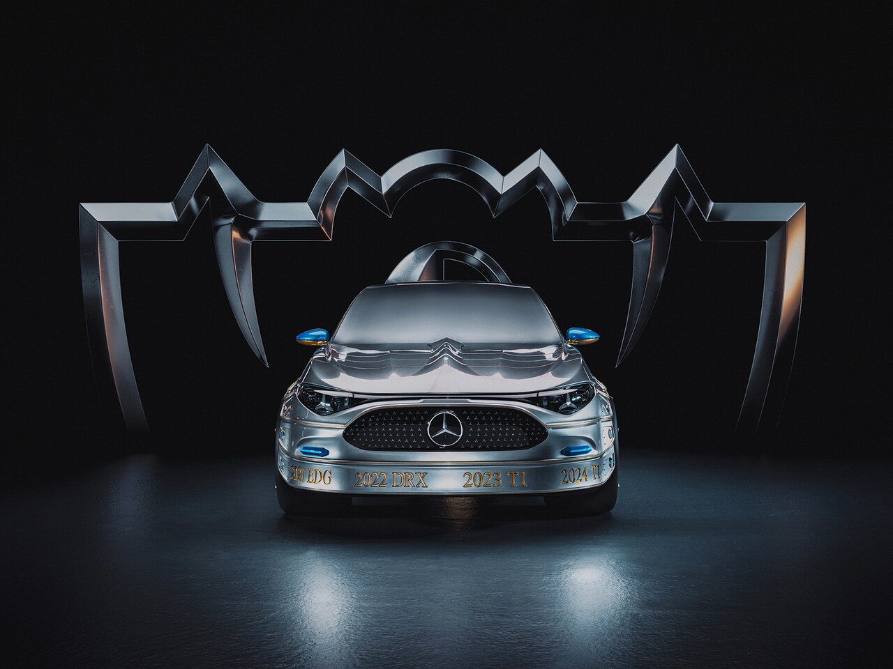 Mercedes-Benz revela una obra de arte inspirada en League of Legends antes del inicio de Worlds 2025 