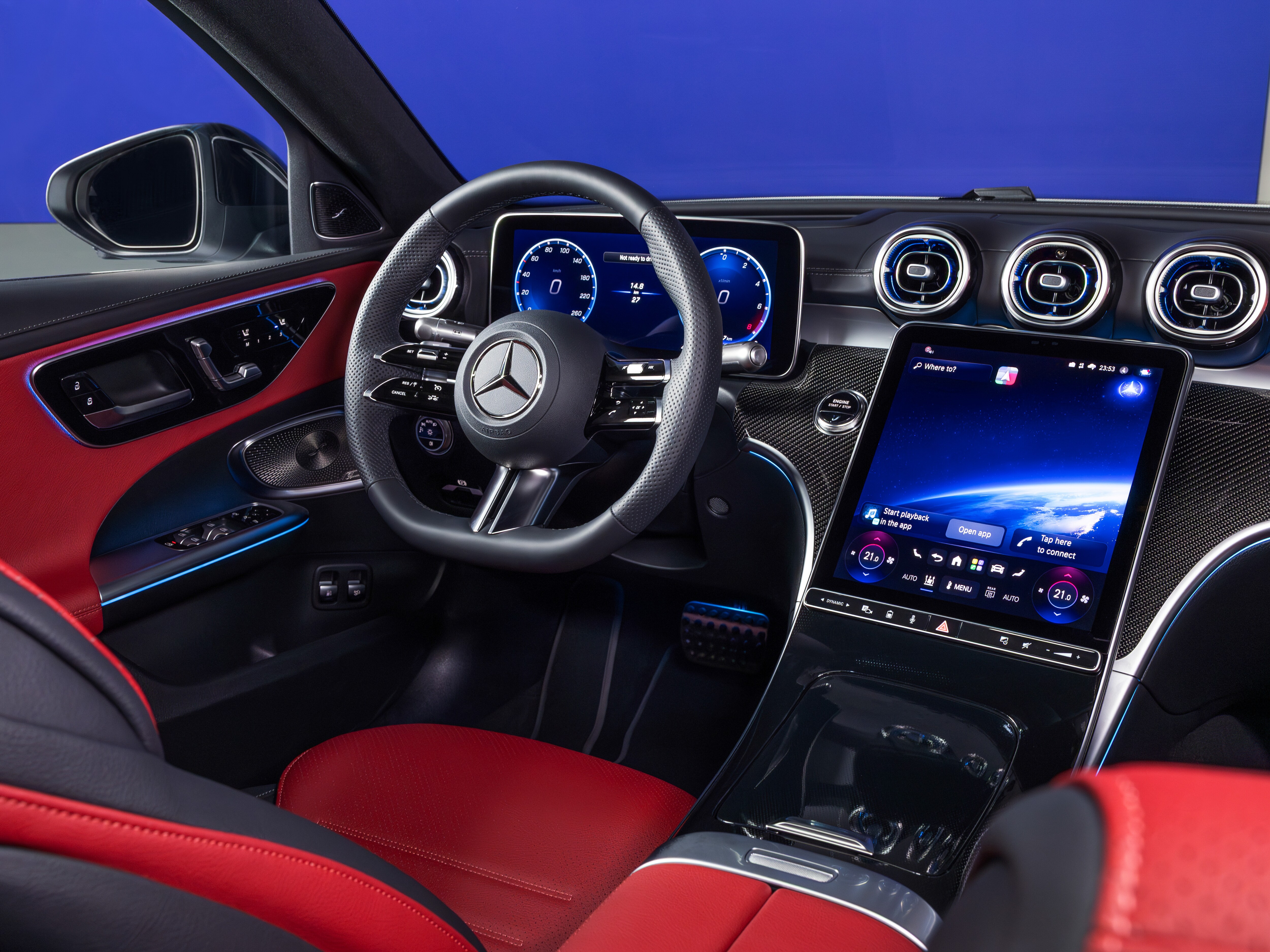 El interior del Clase C de Mercedes-Benz