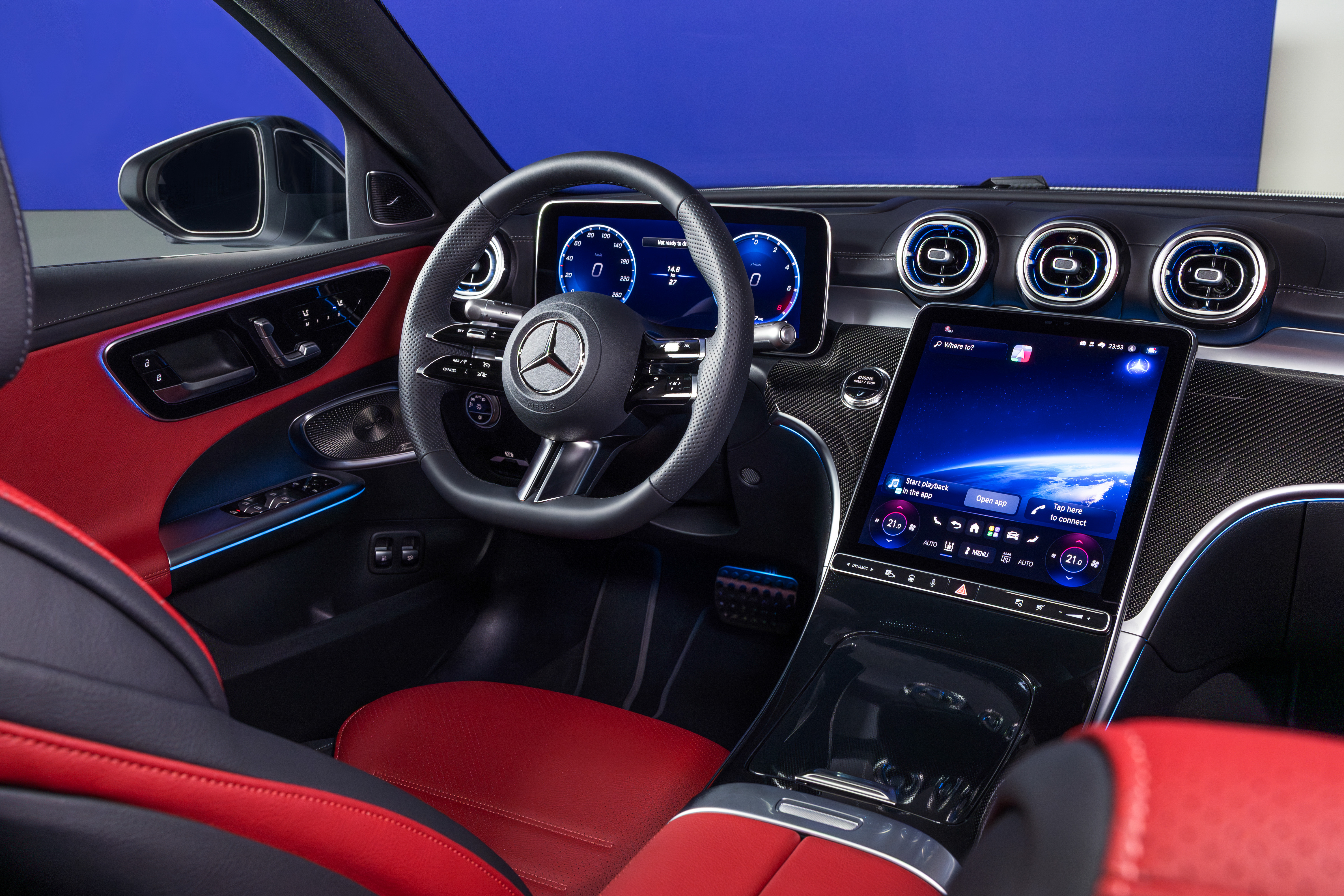 El interior del Clase C de Mercedes-Benz El interior del Clase C de Mercedes-Benz