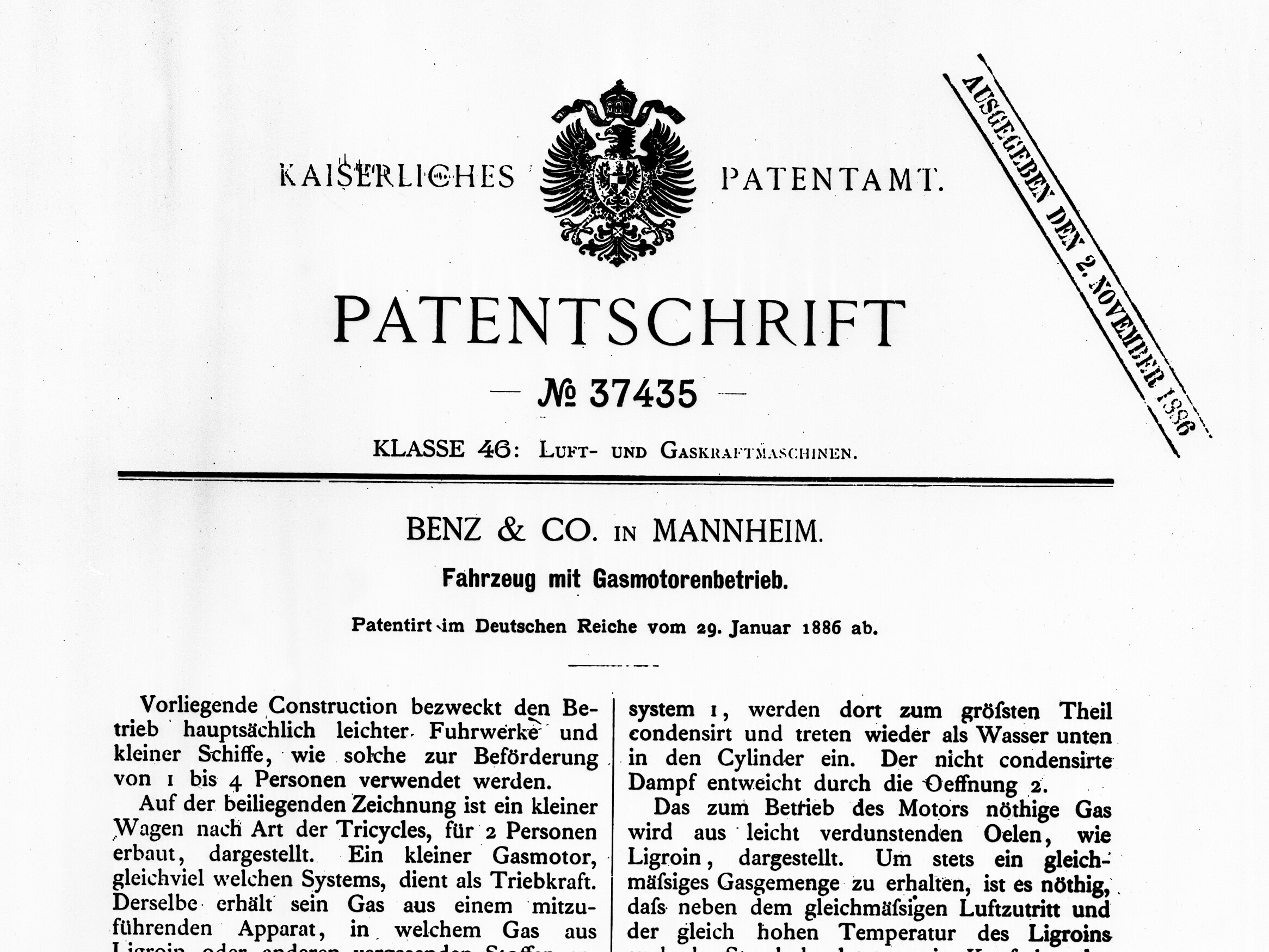Pionero | La invención del automóvil, 1886 