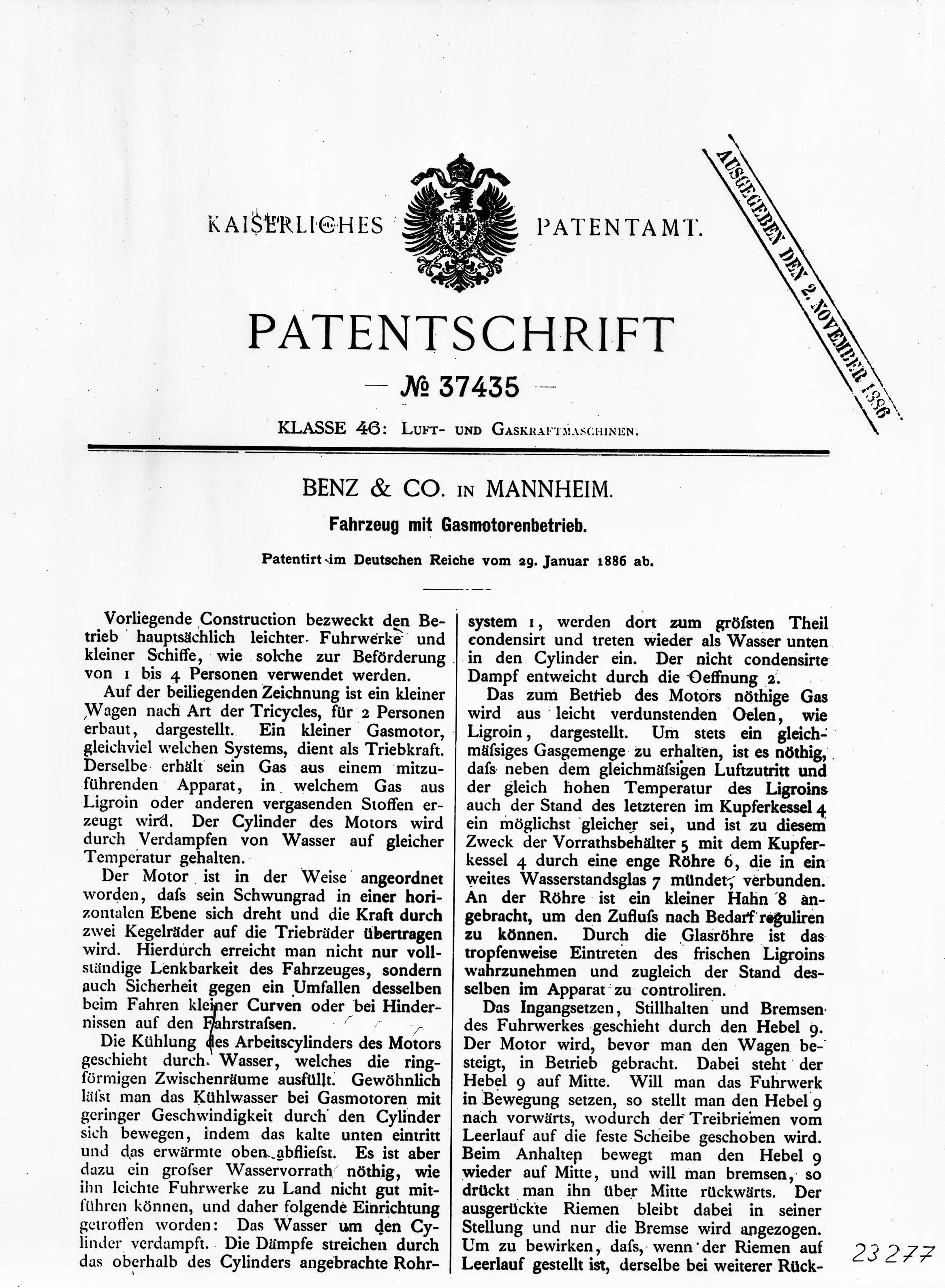Pionero | La invención del automóvil, 1886 Pionero | La invención del automóvil, 1886