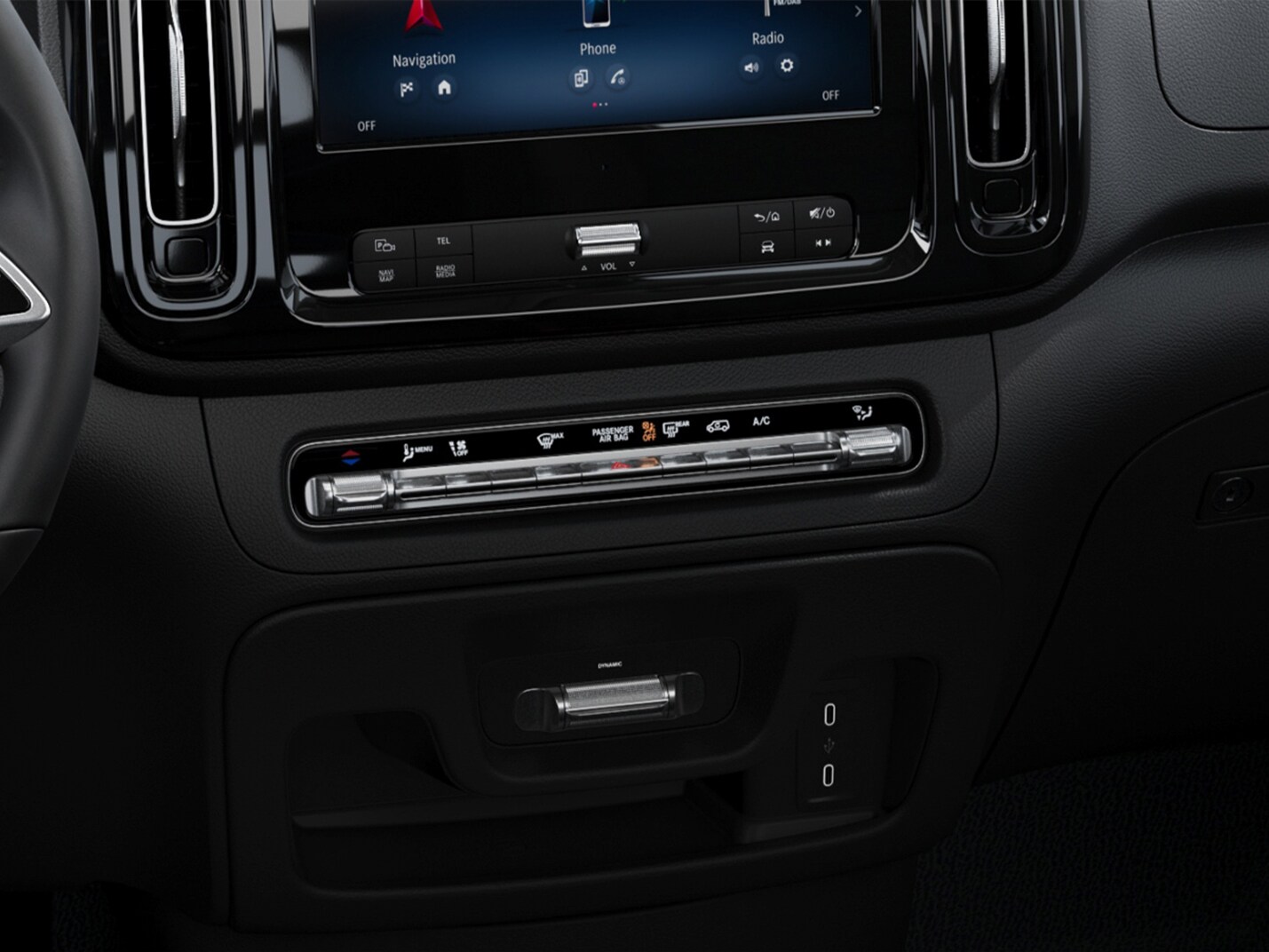 El sistema de aire acondicionado TEMPMATIC de control semiautomático aumenta el bienestar manteniendo el interior a una temperatura agradable.